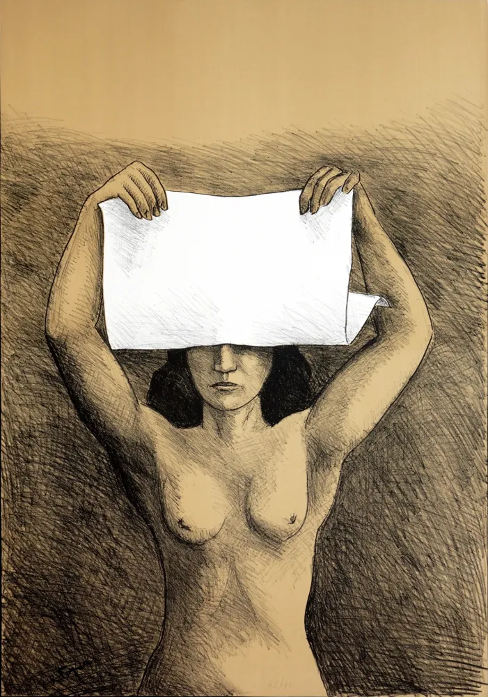 Lithograph Topor - Mois de l'estampe