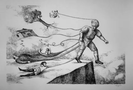 Lithograph Topor - Sans titre