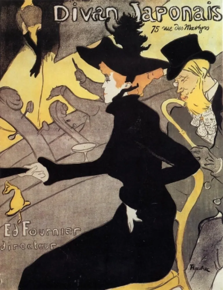 Lithograph Toulouse-Lautrec - Divan japonais