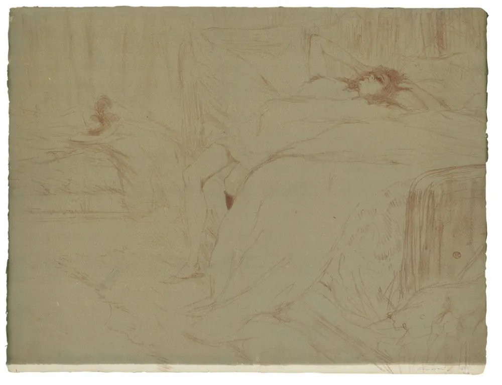 Lithograph Toulouse-Lautrec - Elles