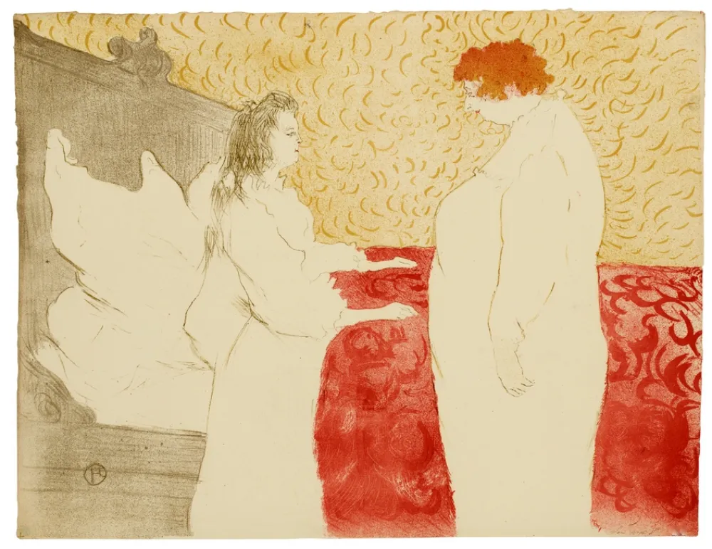 Lithograph Toulouse-Lautrec - Elles