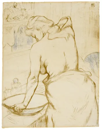 Lithograph Toulouse-Lautrec - Elles
