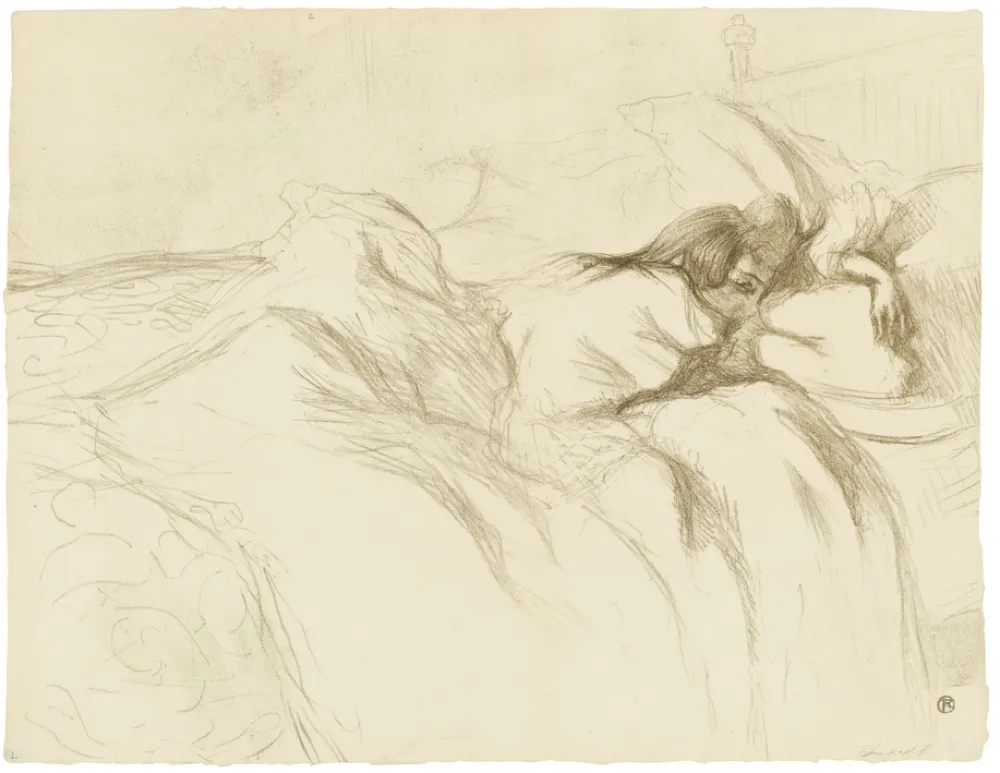 Lithograph Toulouse-Lautrec - Elles