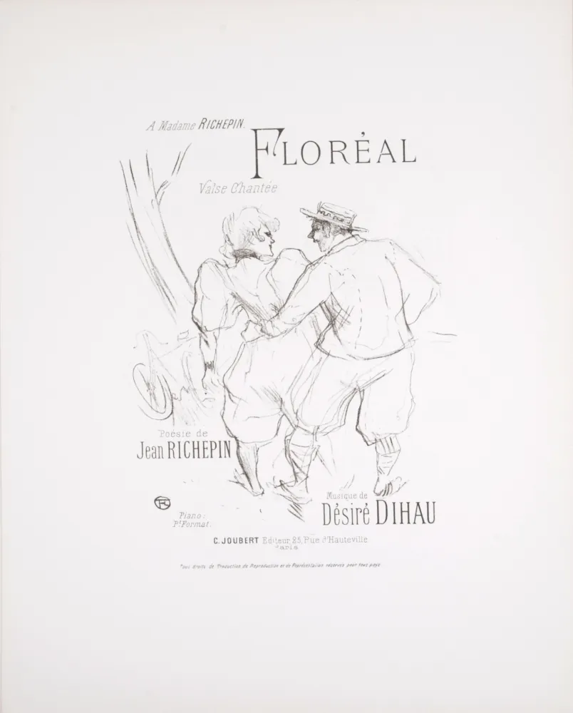 Lithograph Toulouse-Lautrec - Floréal, 1895