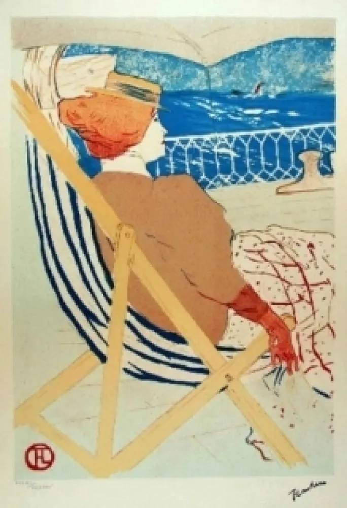 Lithograph Toulouse-Lautrec - La passagère du 54