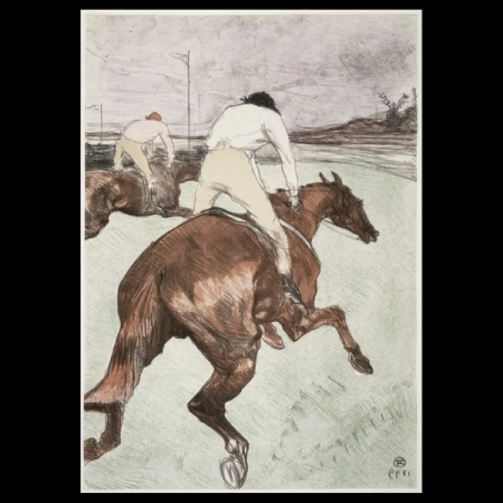Lithograph Toulouse-Lautrec - Le jockey