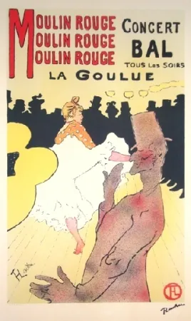 Lithograph Toulouse-Lautrec - Moulin rouge