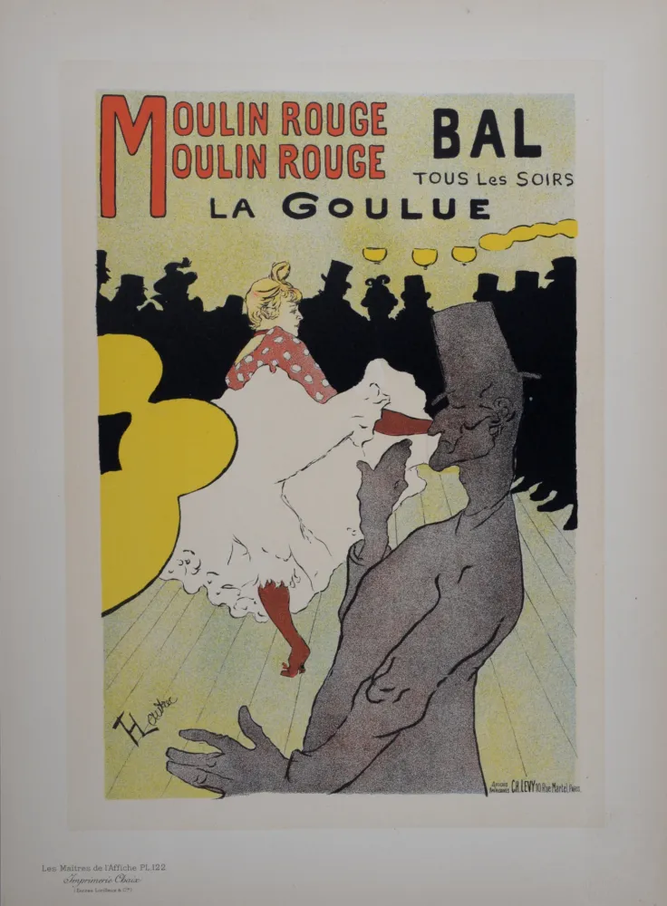 Lithograph Toulouse-Lautrec - Moulin Rouge - La Goulue, Les Maitres de L’Affiche, 1898