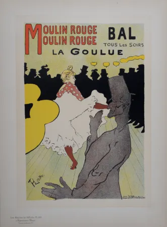 Lithograph Toulouse-Lautrec - Moulin Rouge - La Goulue, Les Maitres de L’Affiche, 1898