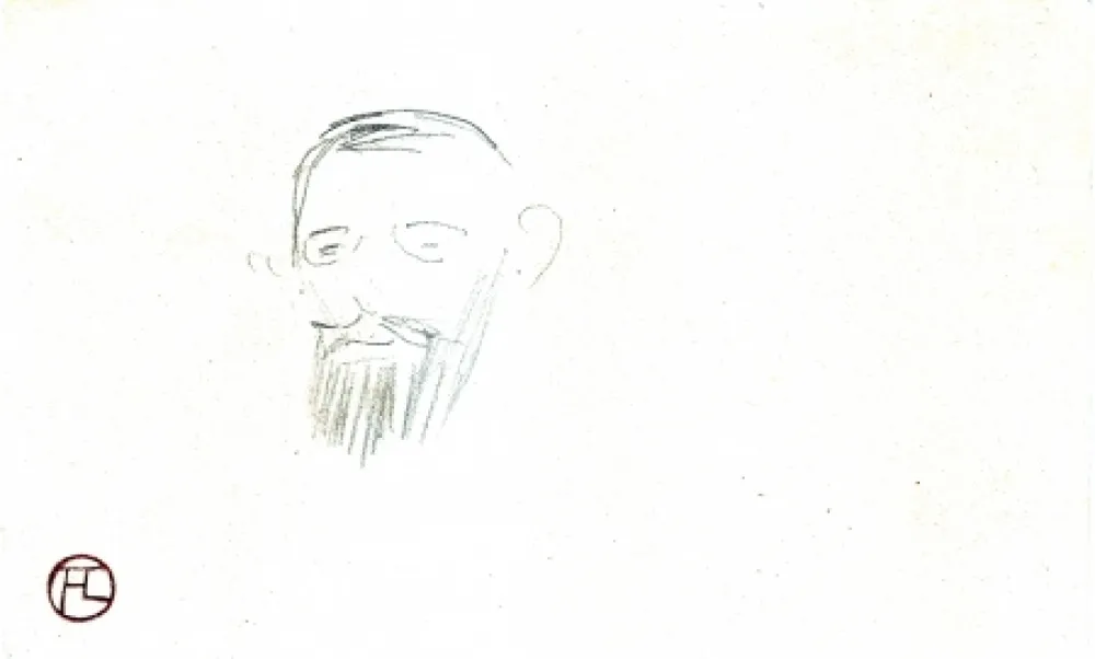 No Technical Toulouse-Lautrec - Procès Arton — Tête de monsieur Jacques Saint-Cère