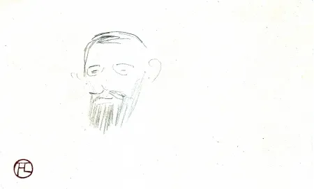 No Technical Toulouse-Lautrec - Procès Arton — Tête de monsieur Jacques Saint-Cère