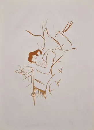 Lithograph Toulouse-Lautrec - Ta bouche