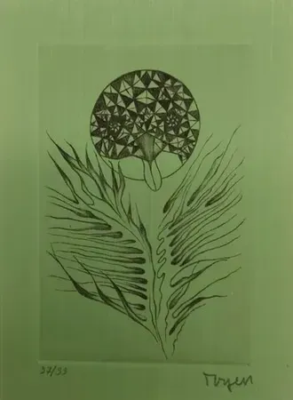 Etching Toyen - Svatokradezny les a jjine texty  - La forêt sacrilège  (1970) 