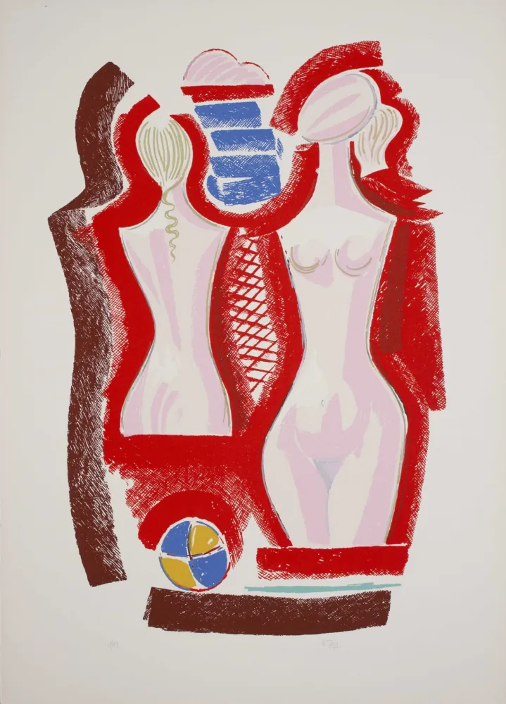 Lithograph Tozzi - Untitled