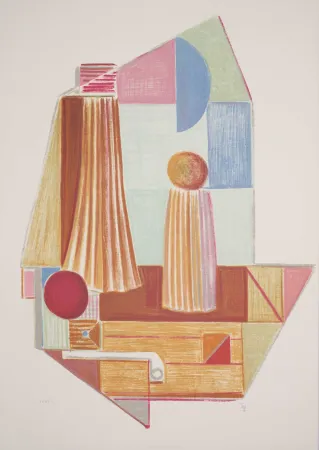 Lithograph Tozzi - Untitled