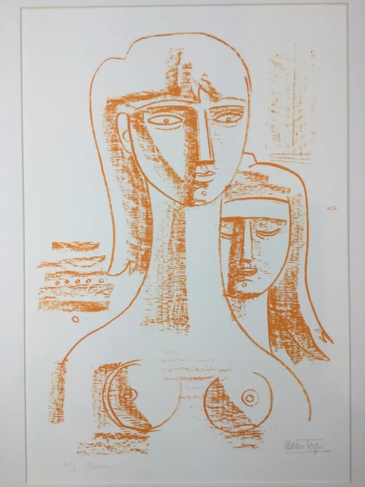 Lithograph Tozzi - Untitled 