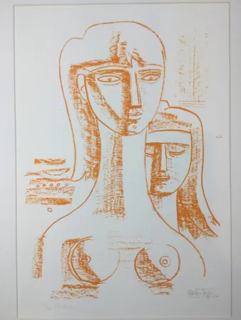 Lithograph Tozzi - Untitled 