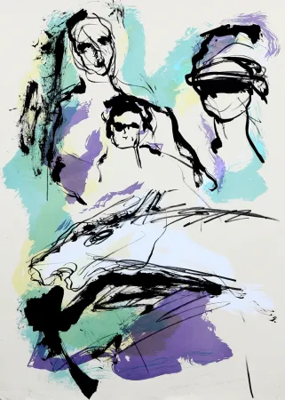 Lithograph Treccani - SENZA TITOLO