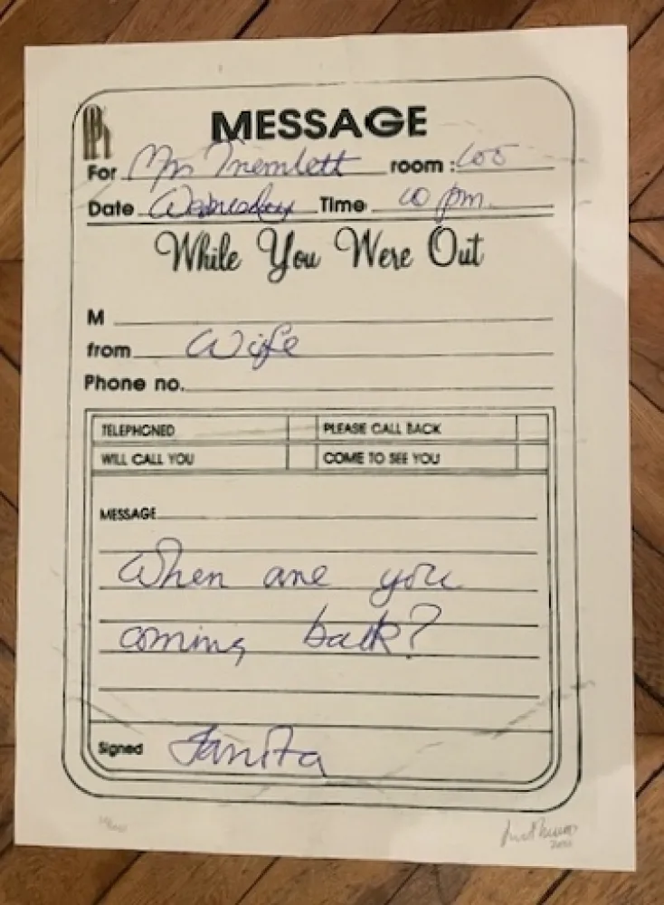 Screenprint Tremlett - MESSAGE