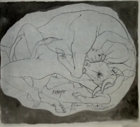 Lithograph Trémois - Europe et les Metamorphoses