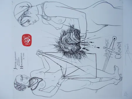 Etching Trémois - Hommage à Cranach