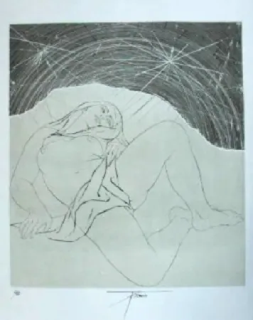 Etching Trémois - Nu