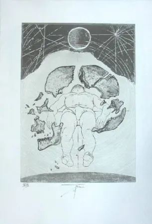 Etching Trémois - Nu masculin