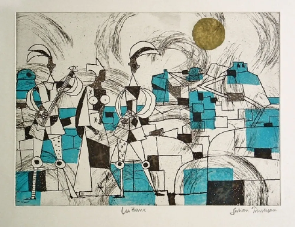 Etching Trevelyan - Les Baux