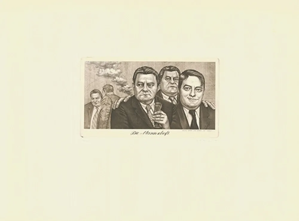 Etching And Aquatint Tripp - Die Mannschaft