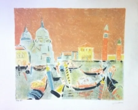 Lithograph Truphemus - Venise