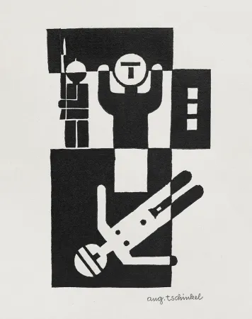 Linocut Tschinkel - Vollstrecker (Executor)