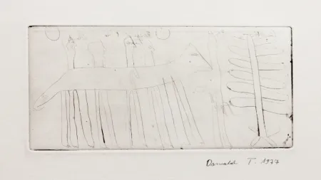 Etching Tschirtner - Hase (Hare)