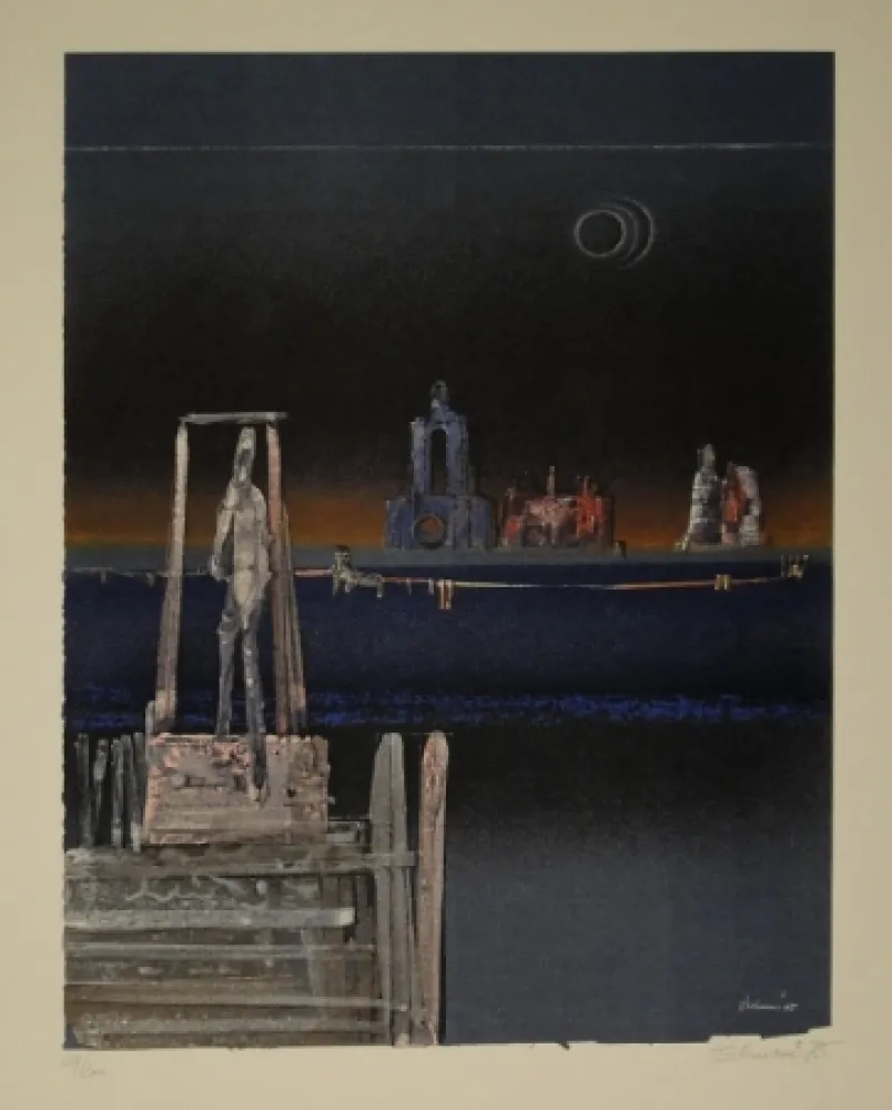 Lithograph Tschumi - Untitled