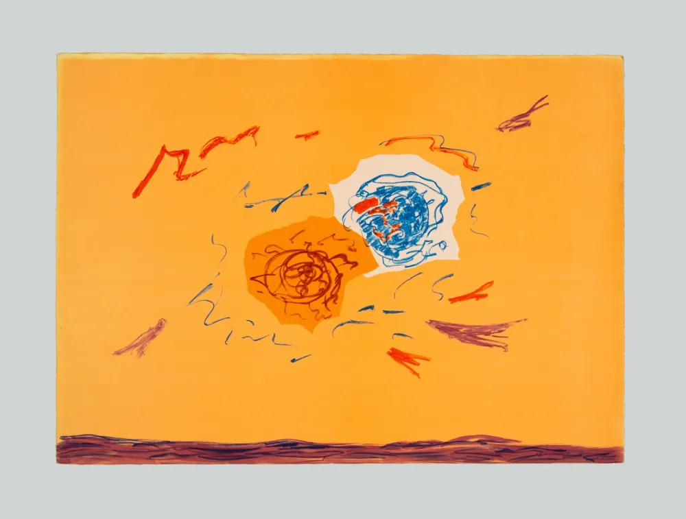 Lithograph Turcato - Composizione