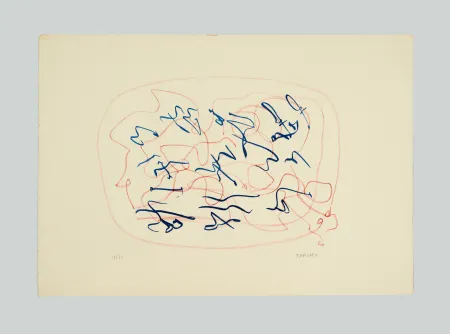 Lithograph Turcato - Composizione