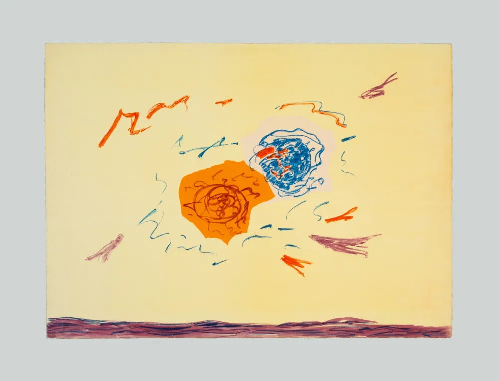 Lithograph Turcato - Composizione