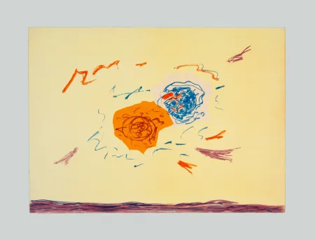 Lithograph Turcato - Composizione