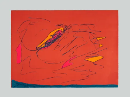 Lithograph Turcato - Composizione