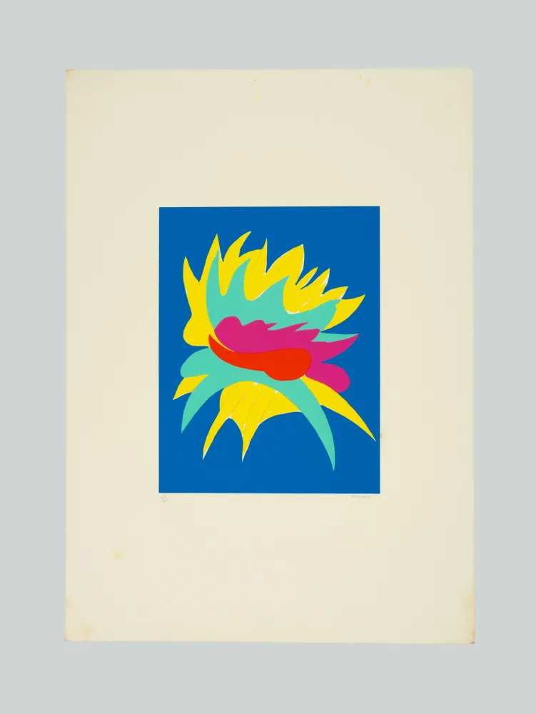 Lithograph Turcato - Composizione