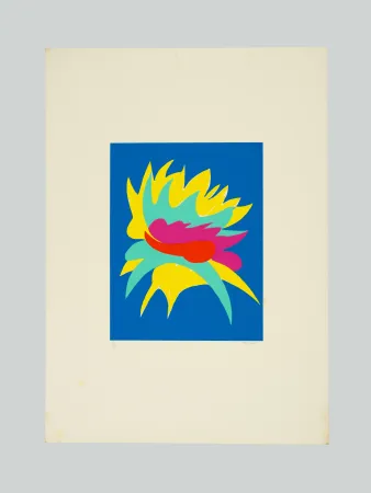 Lithograph Turcato - Composizione