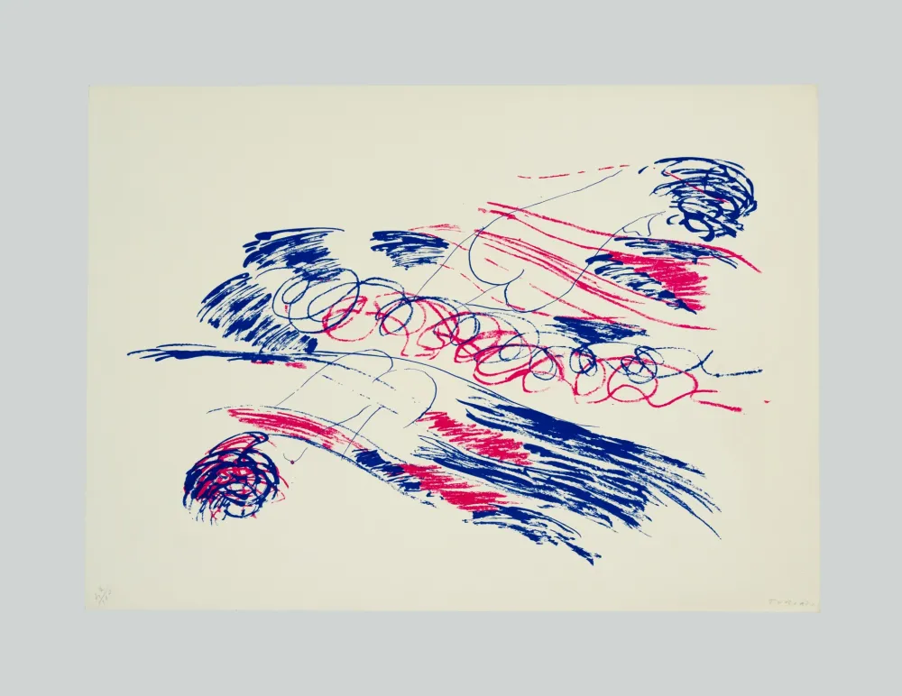 Lithograph Turcato - Composizione