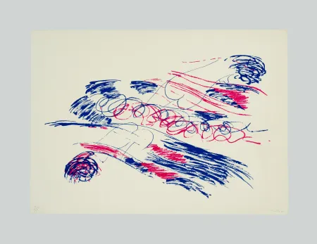 Lithograph Turcato - Composizione