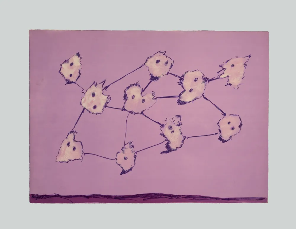 Lithograph Turcato - Composizione