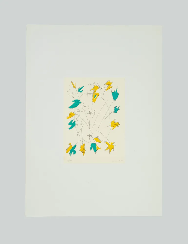 Lithograph Turcato - Composizione