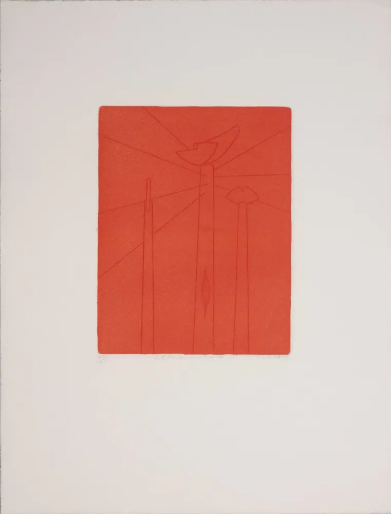 Engraving Turcato - La libertà incatenata