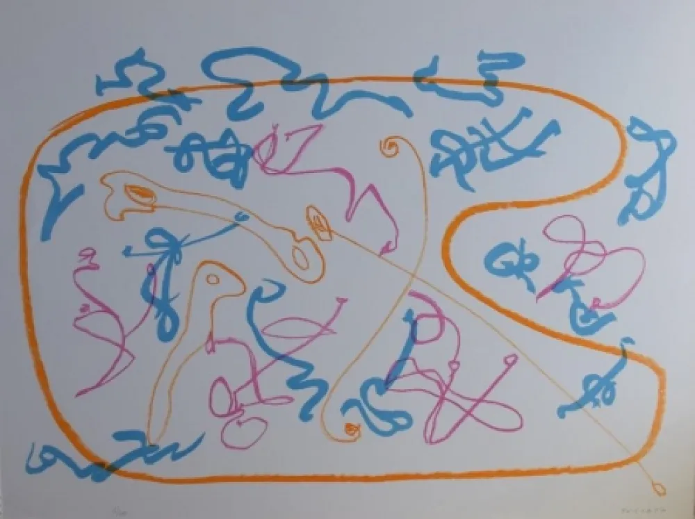 Lithograph Turcato - Senza titolo