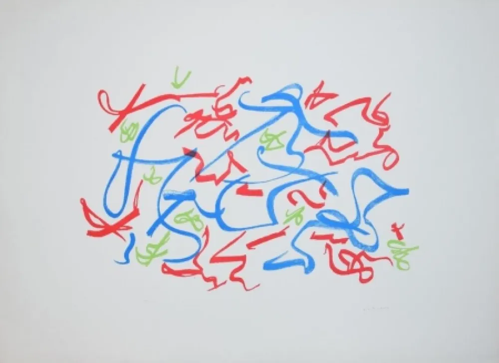 Lithograph Turcato - Senza titolo