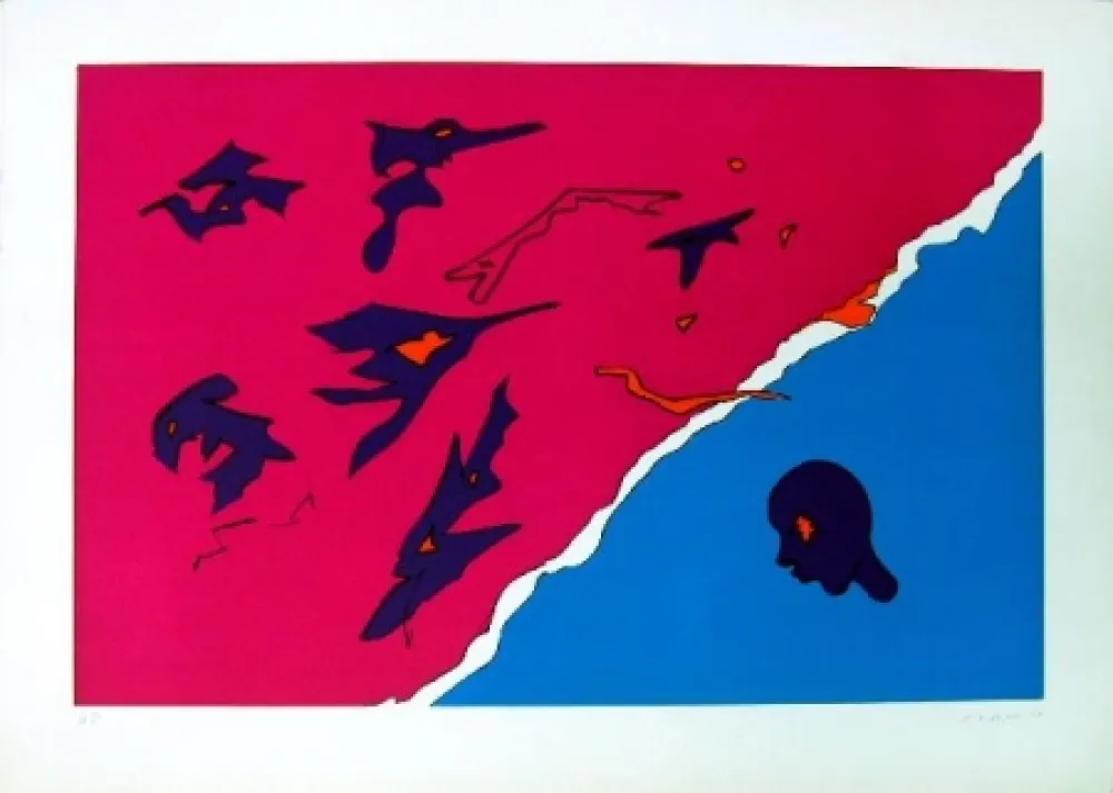 Lithograph Turcato - Senza titolo