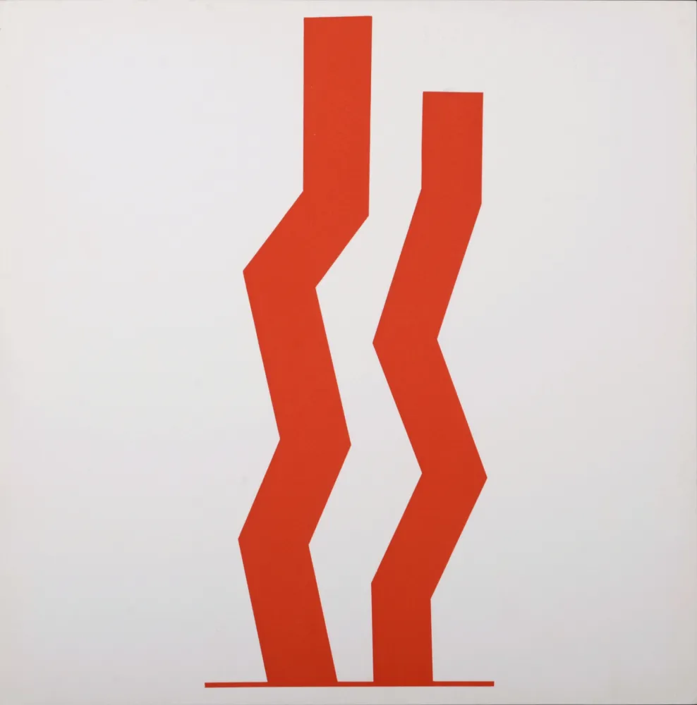 Screenprint Turnbull - Double Red, 1967 - Very scarce!