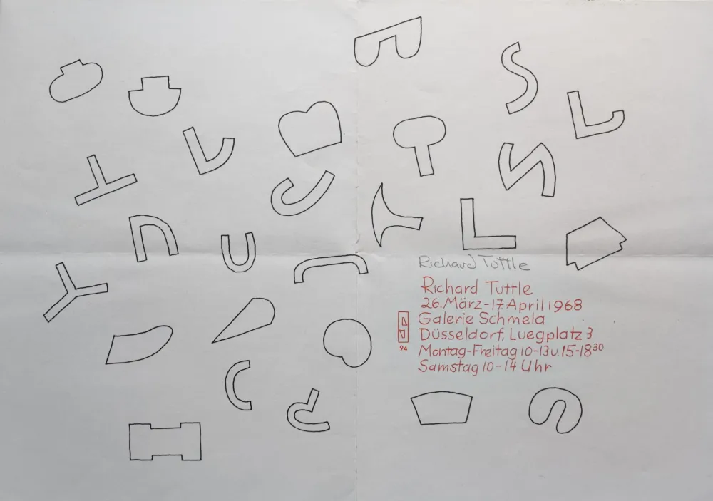 Screenprint Tuttle - Cloth Pieces und Skulpturen, 1968.